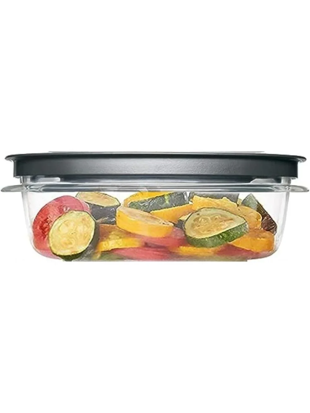 3-Cup Flex & Seal Food Storage Set - 6 Piece Tritan Container Bundle, Grey Lids